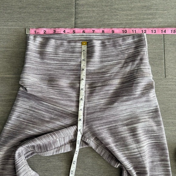 Lululemon Align Crop 21" Mini Space Dye Herringbone Jacquard Black Cherry 6 - Picture 14 of 15